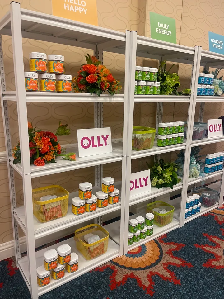 OLLY product shelving installation