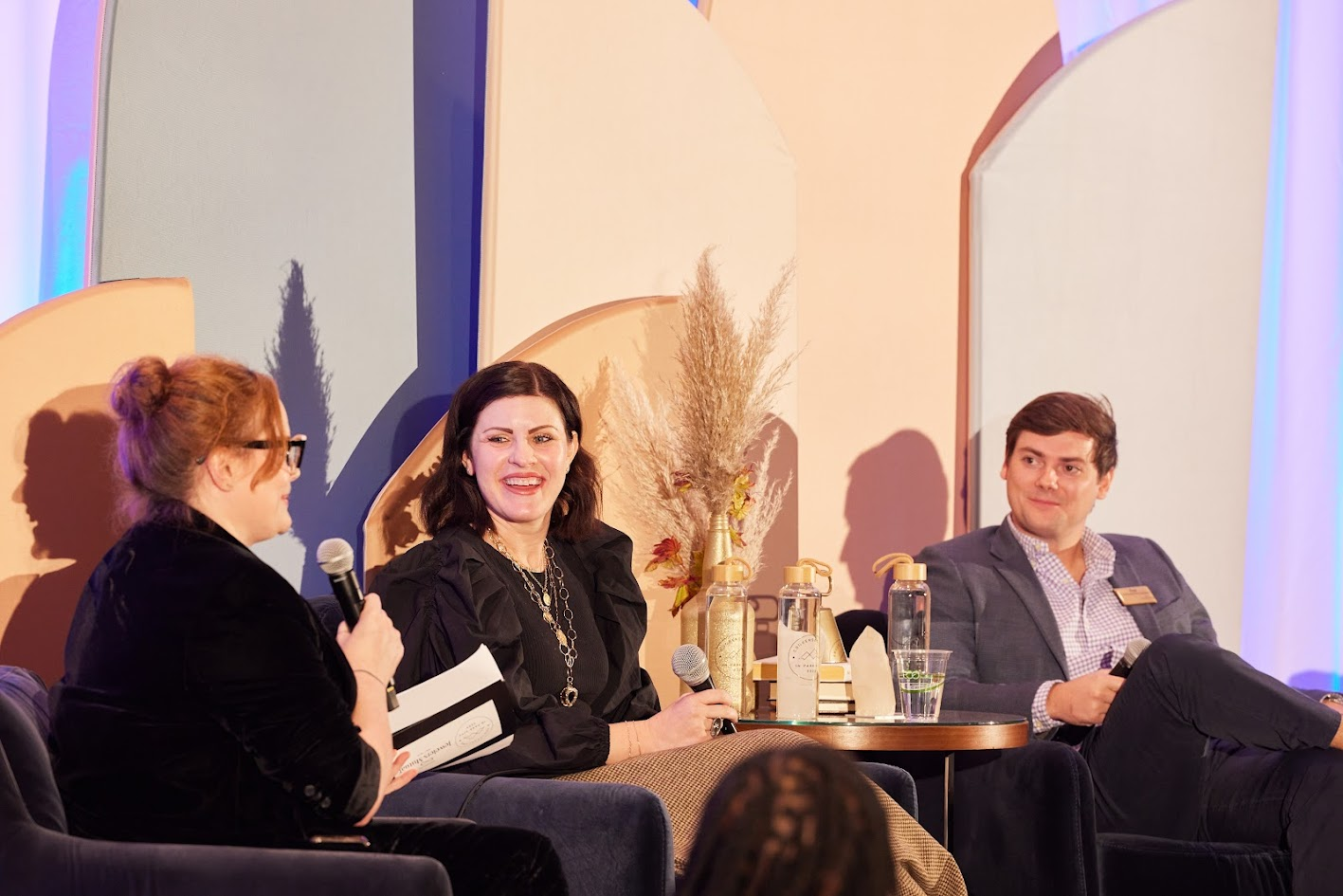 Panel discussion on stage