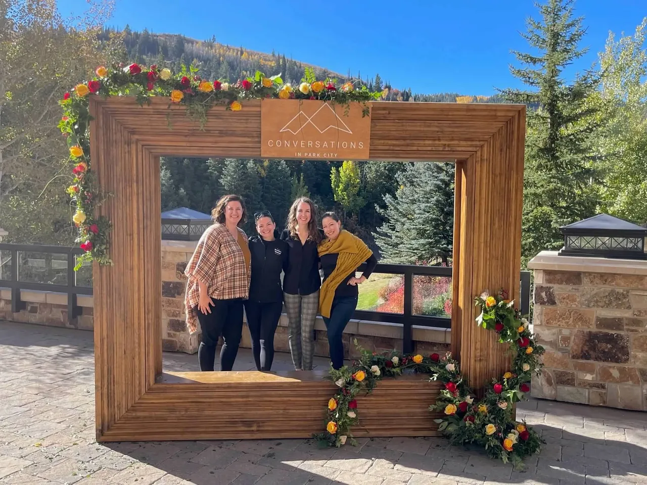 Park City branded frame installation