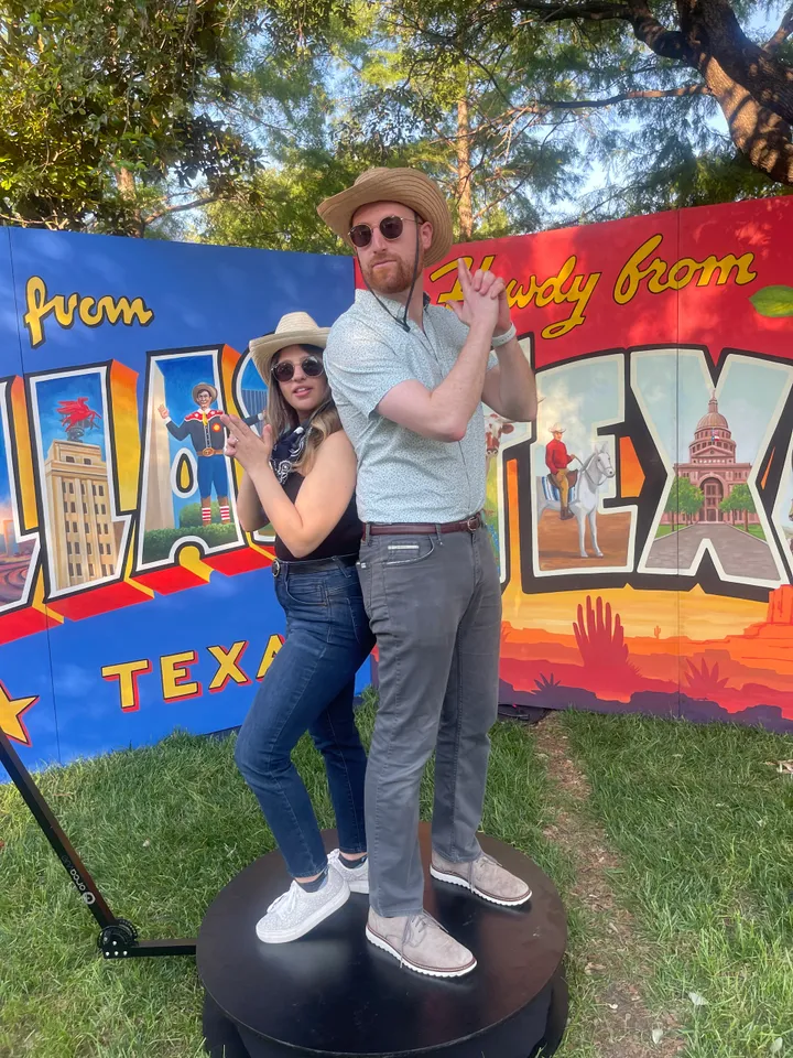 Texas themed event photo moment